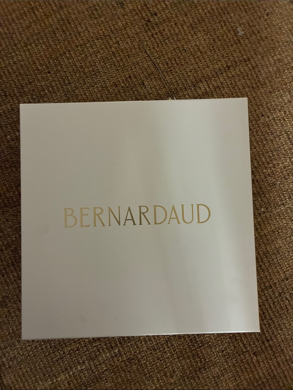 Bernardaud White Box with Gold Lettering